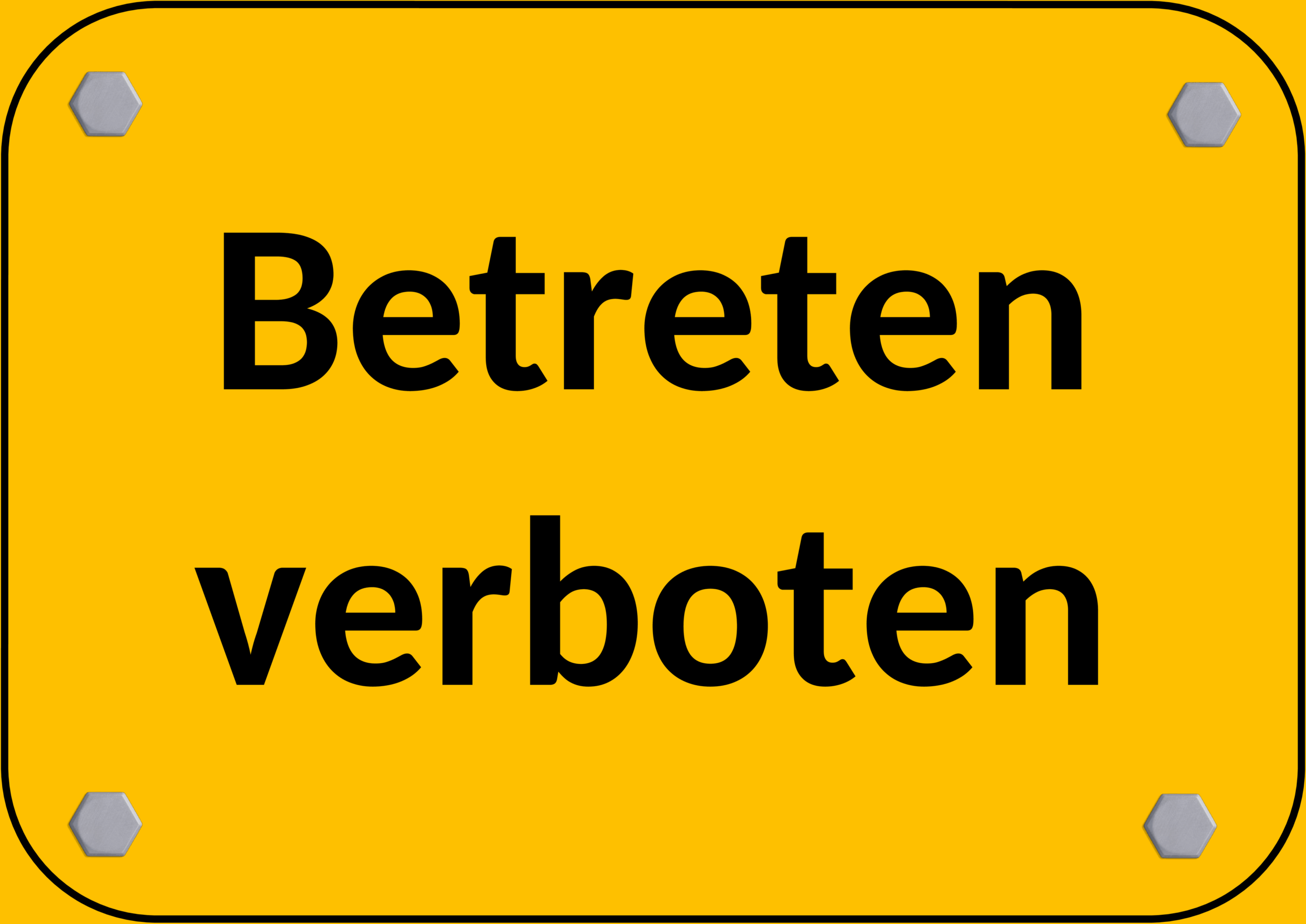 Word-Template Betreten Verboten
