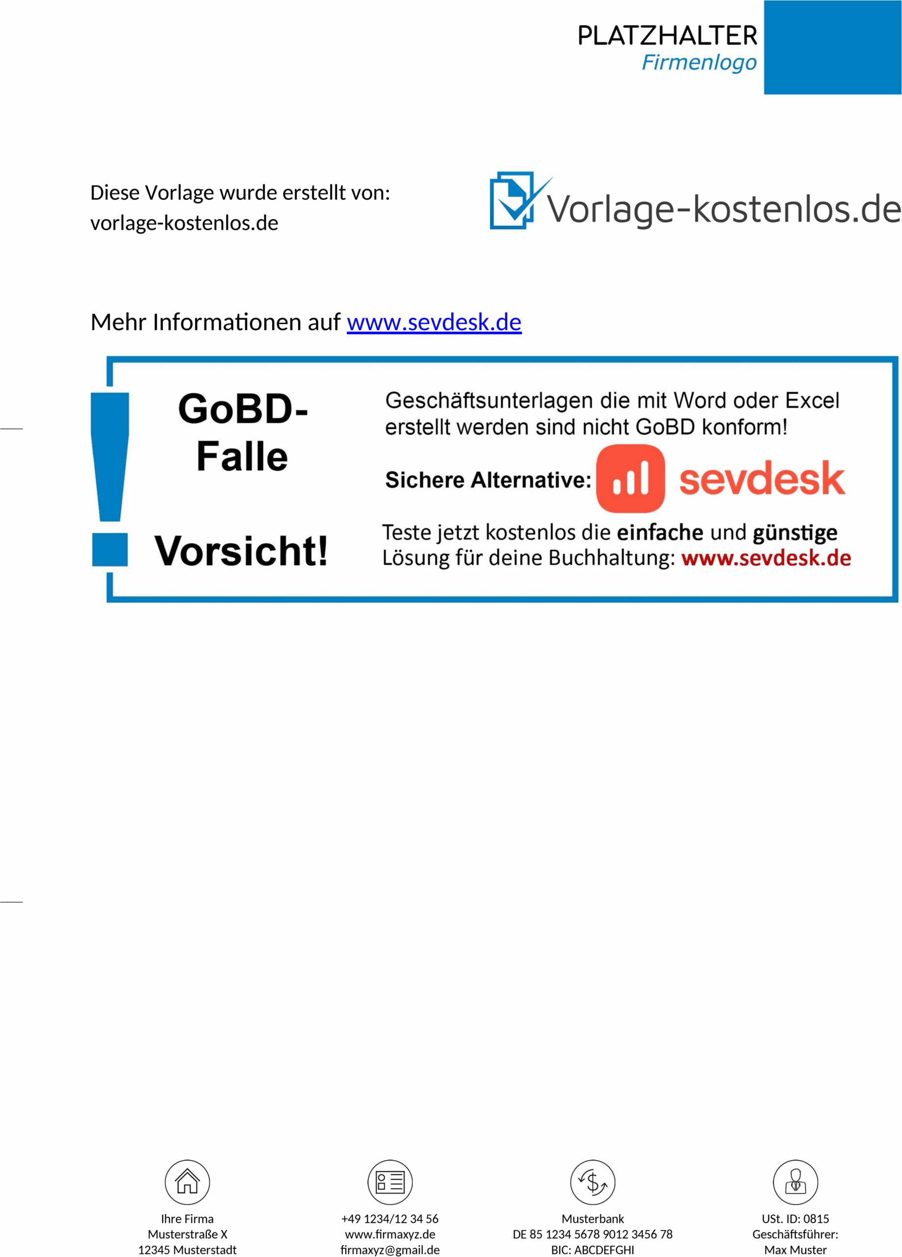 Word-Template für Geschäftsbrief