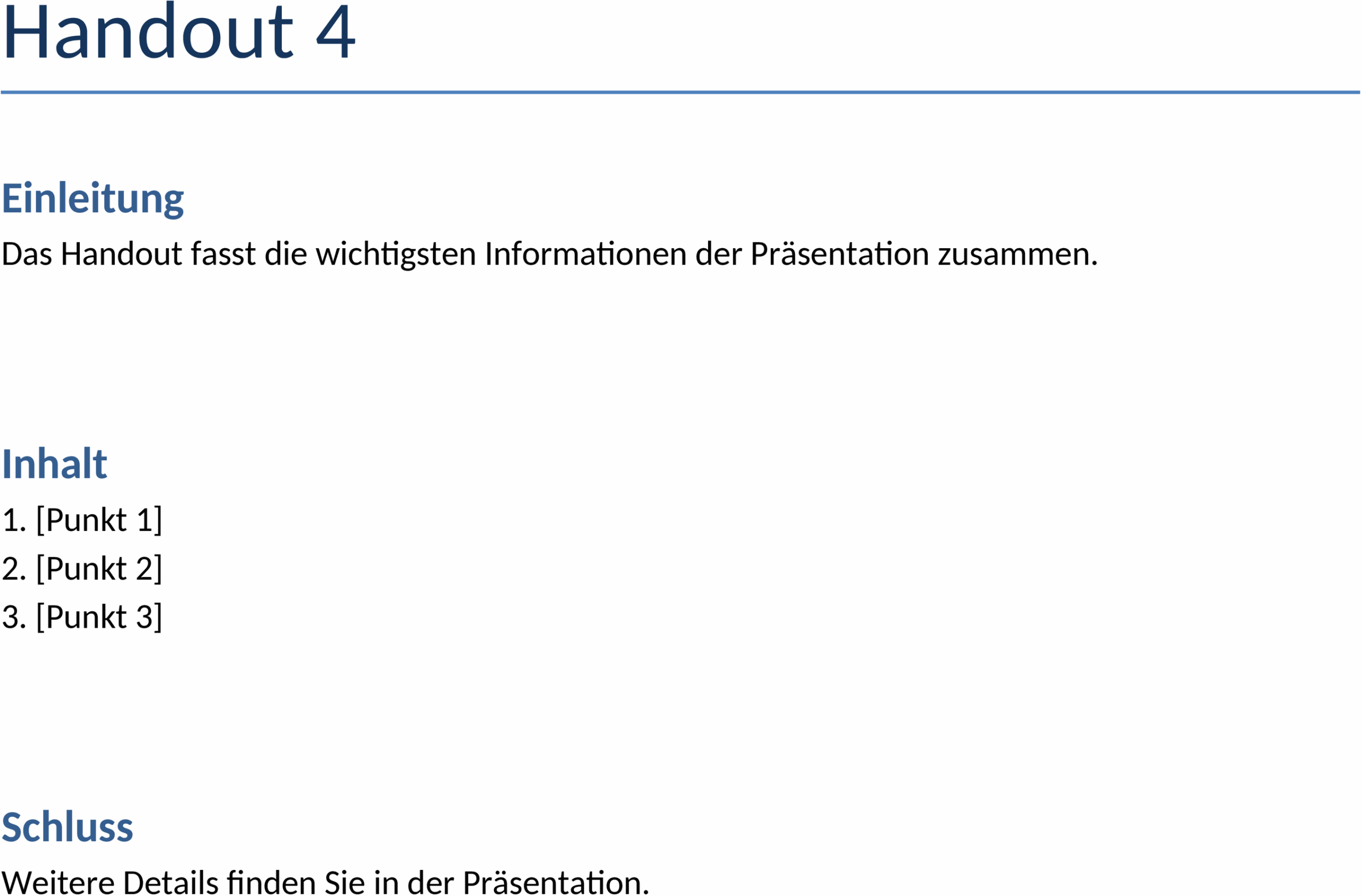 Word-Template Handzettel für Veranstaltungen und Werbung