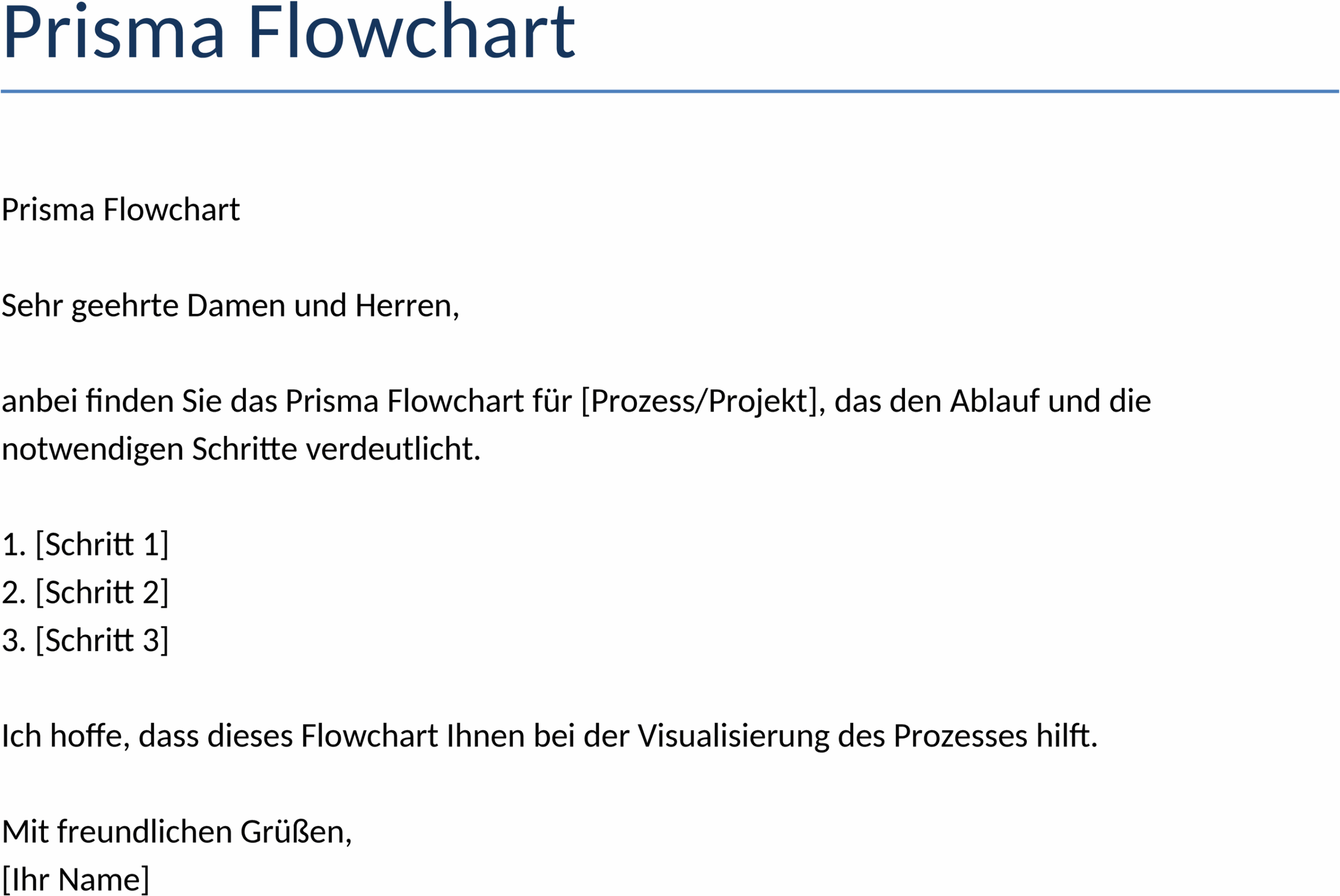 Word-Template für Prisma-Flowchart