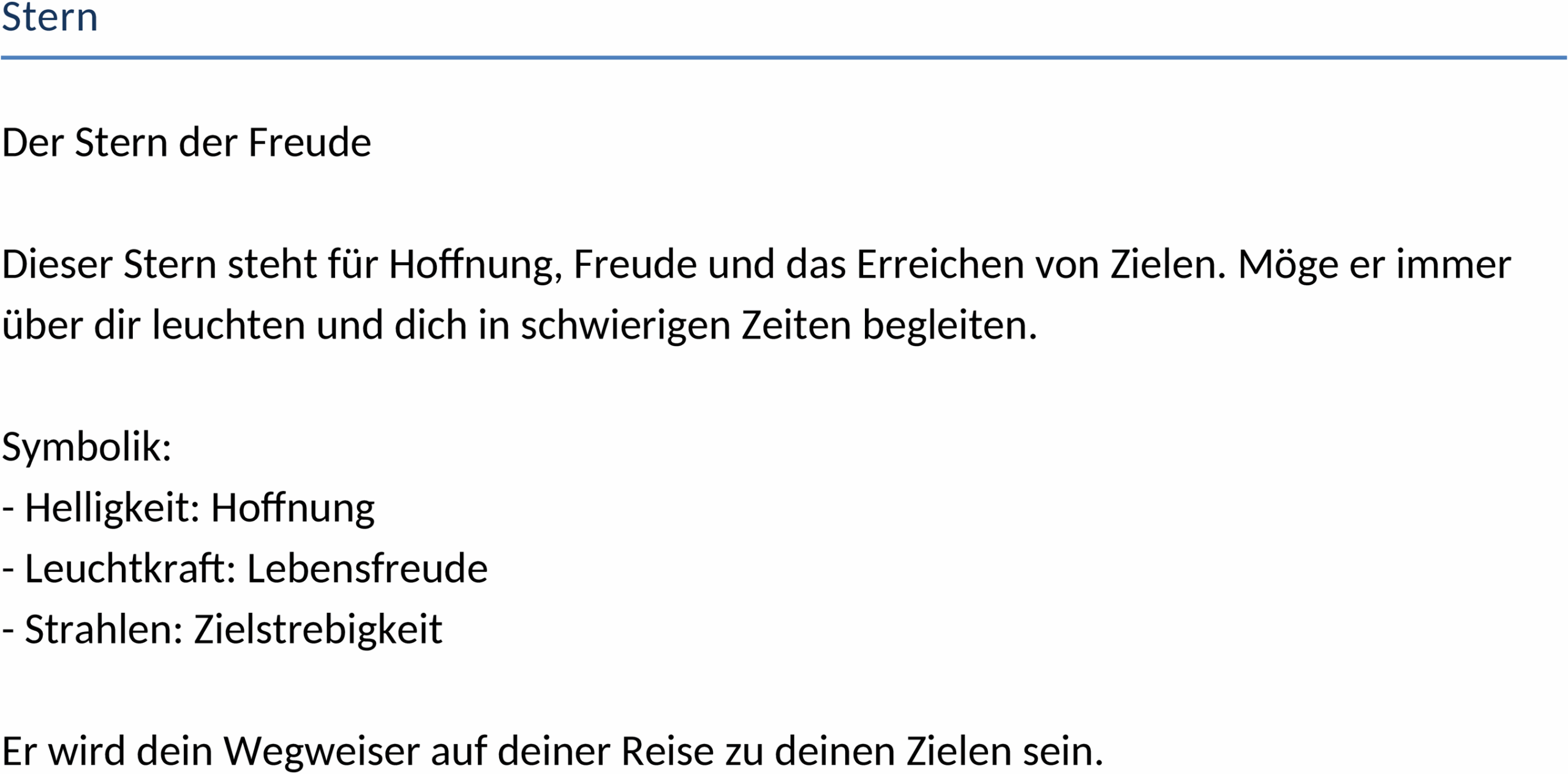 Word-Template Stern