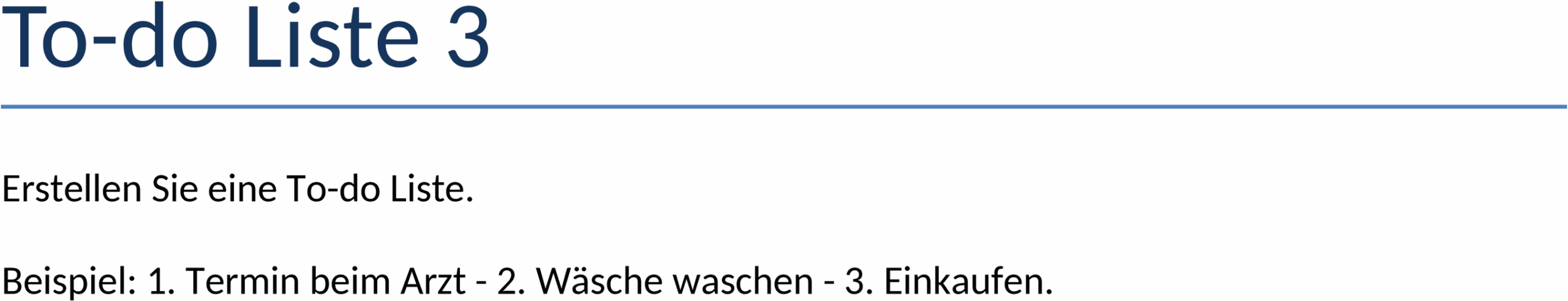 Word To-do-Liste