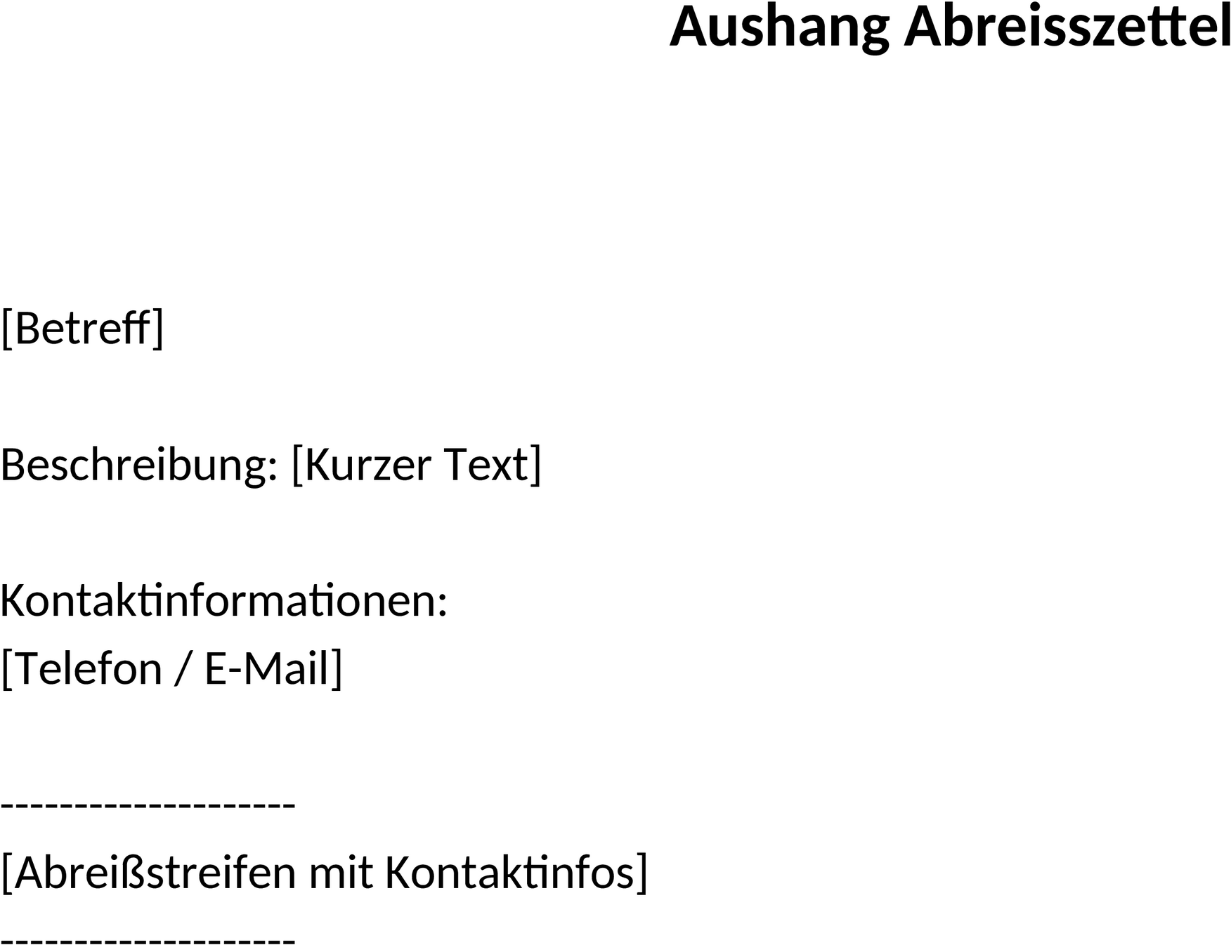 Word-Vorlage-Aushang-Abreisszettel
