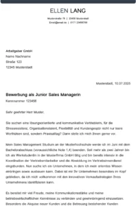 word-vorlage-bewerbung-junior-sales-managerin