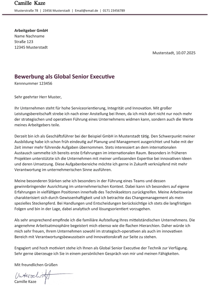 word-vorlage-bewerbung-management