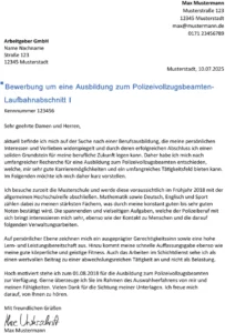 word-vorlage-bewerbung-polizei-ausbildung