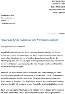 word-vorlage-bewerbung-werkzeugmechaniker-ausbildung