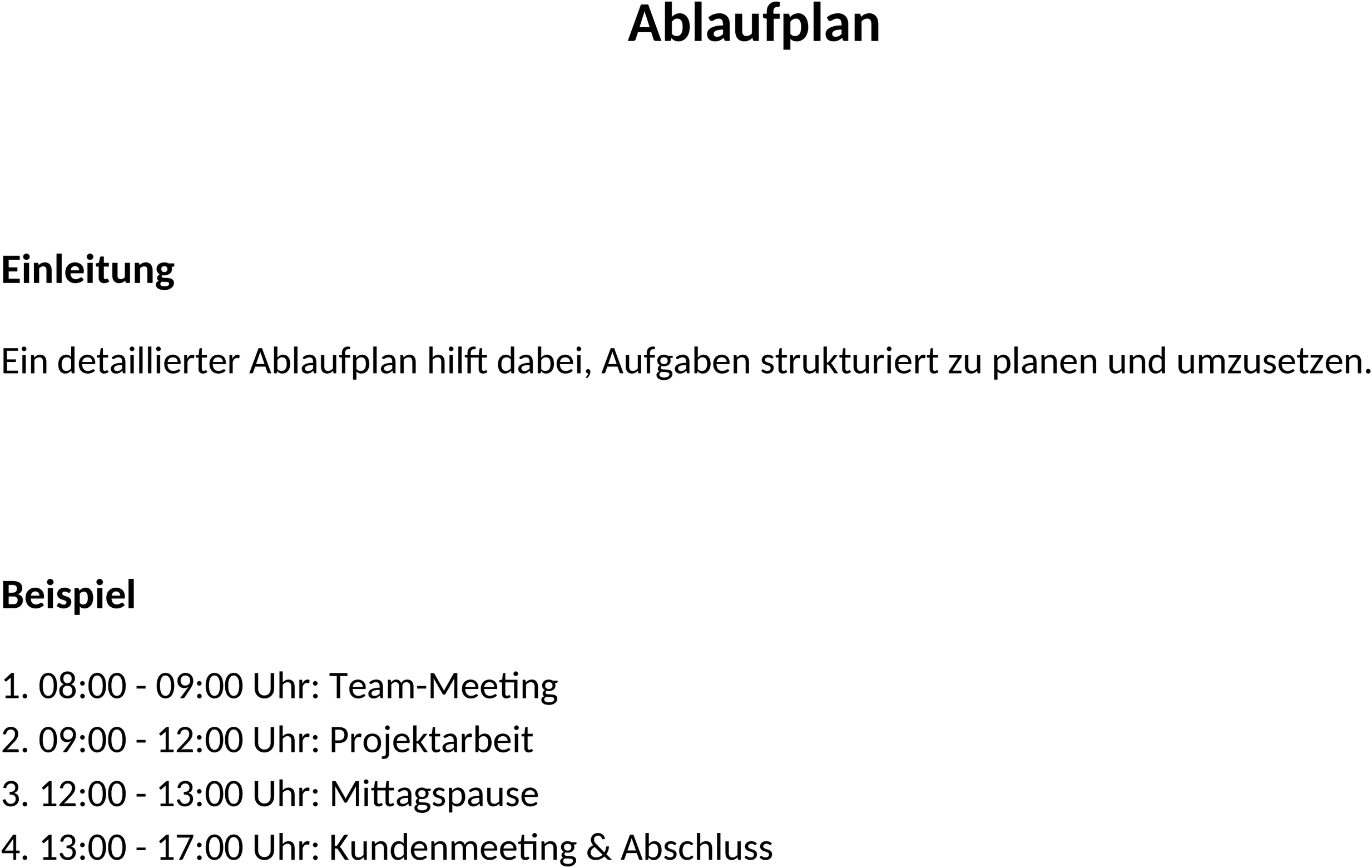 Word-Vorlage Business-Plan