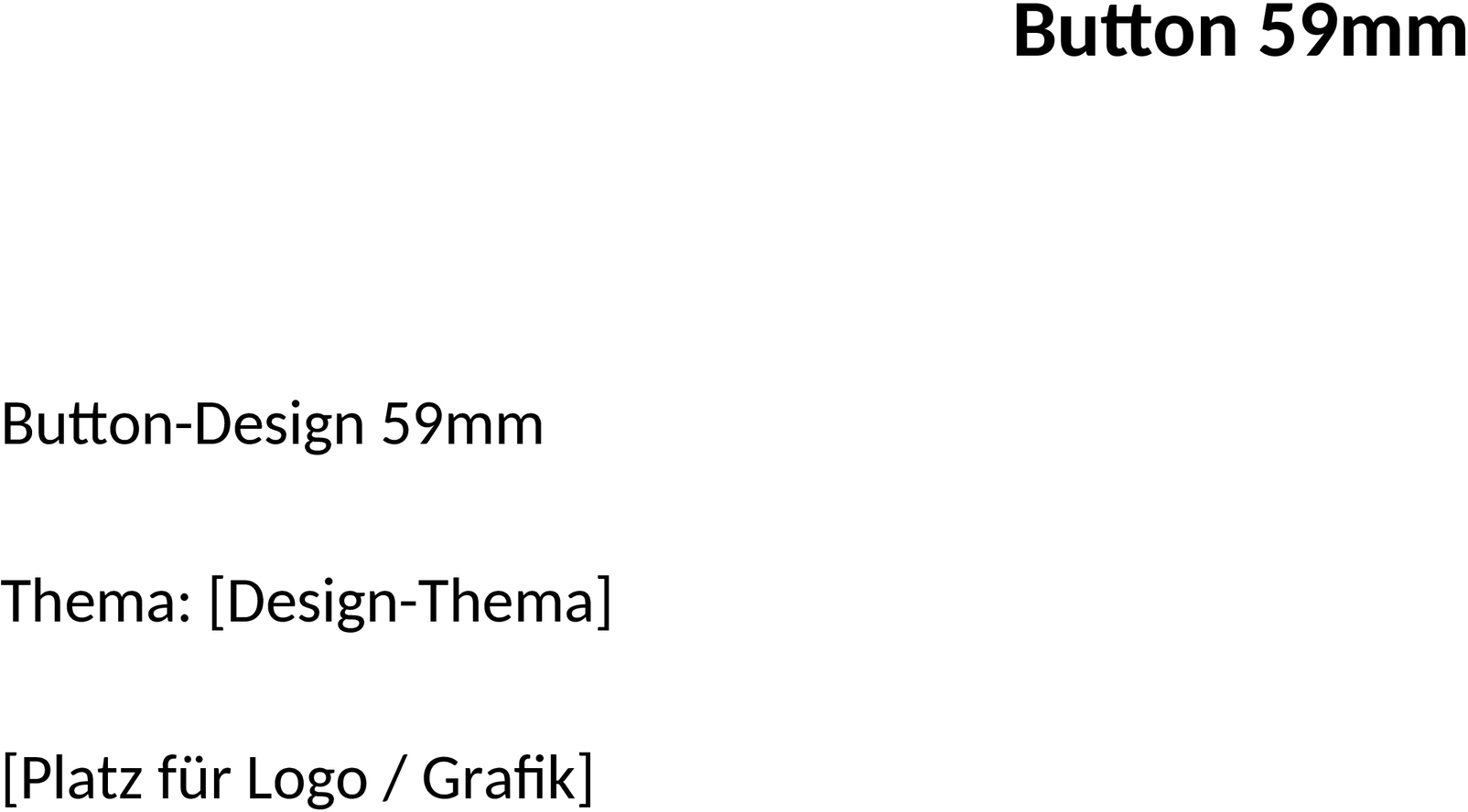 Word-Vorlage Button 59mm