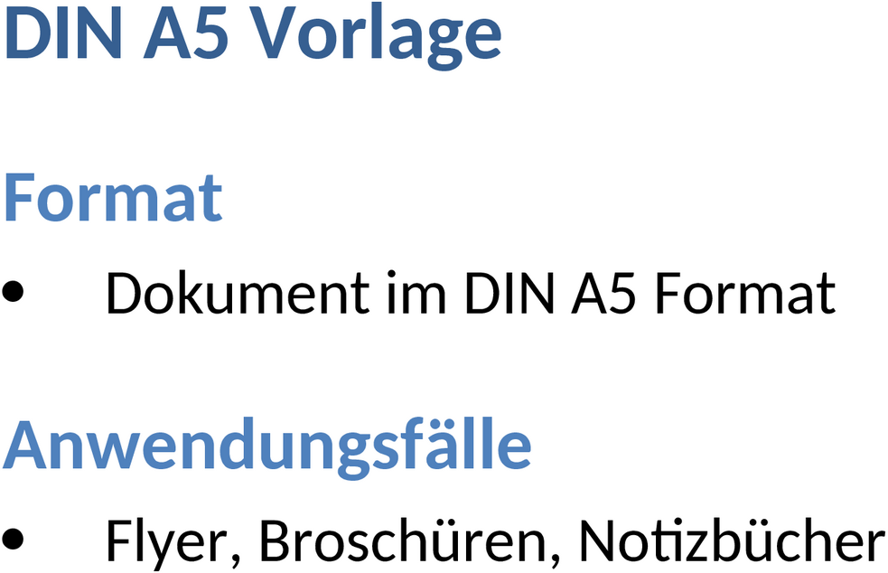 Word-Vorlage für DIN A5 Broschüren