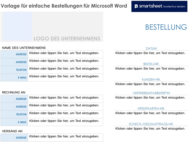 word-vorlage-einfache-bestellungen-klar-und-strukturiert