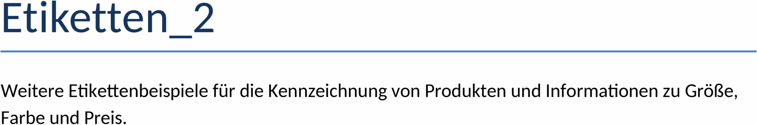 Word-Vorlage Etiketten