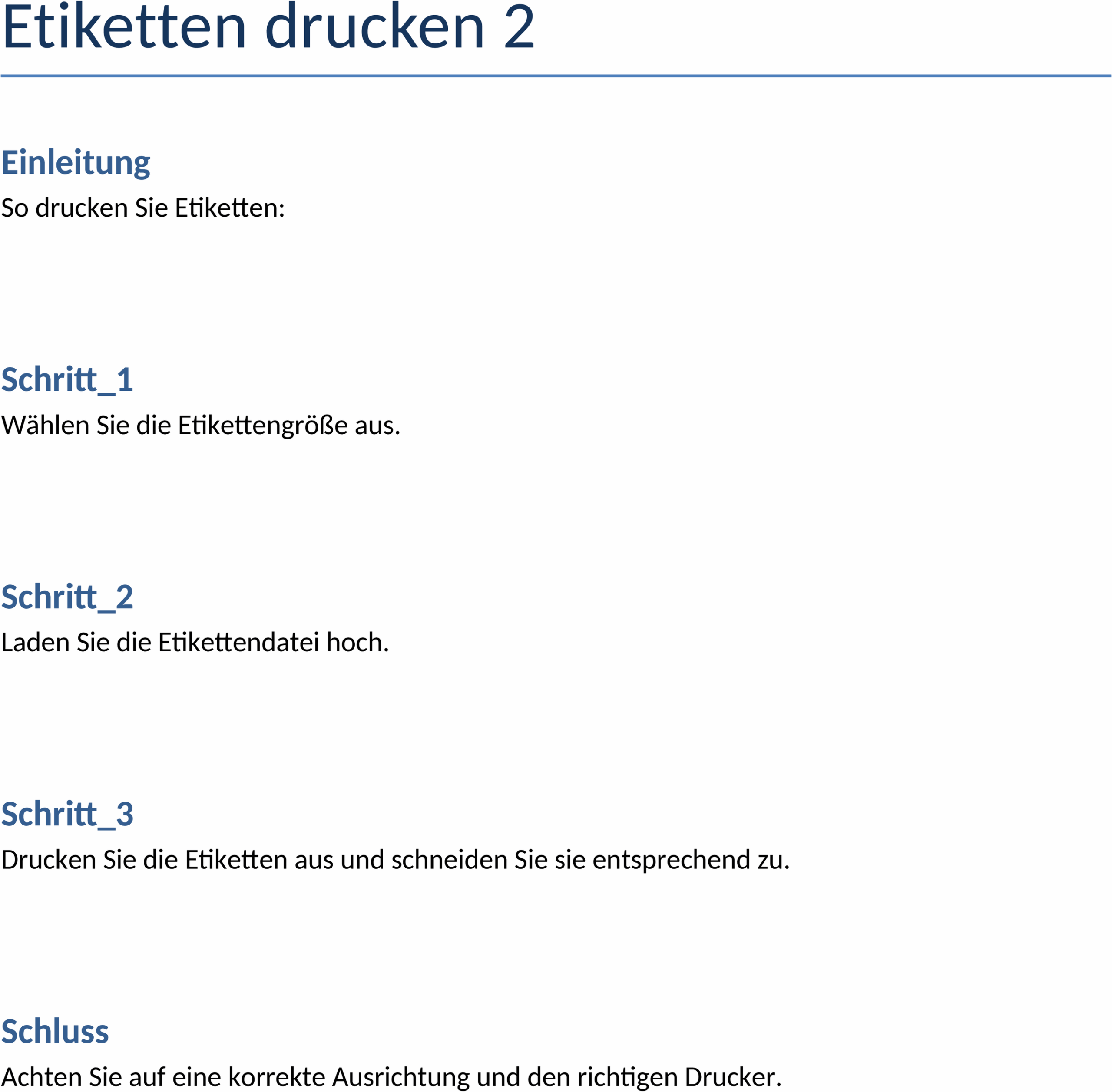Word-Vorlage Etiketten Drucken