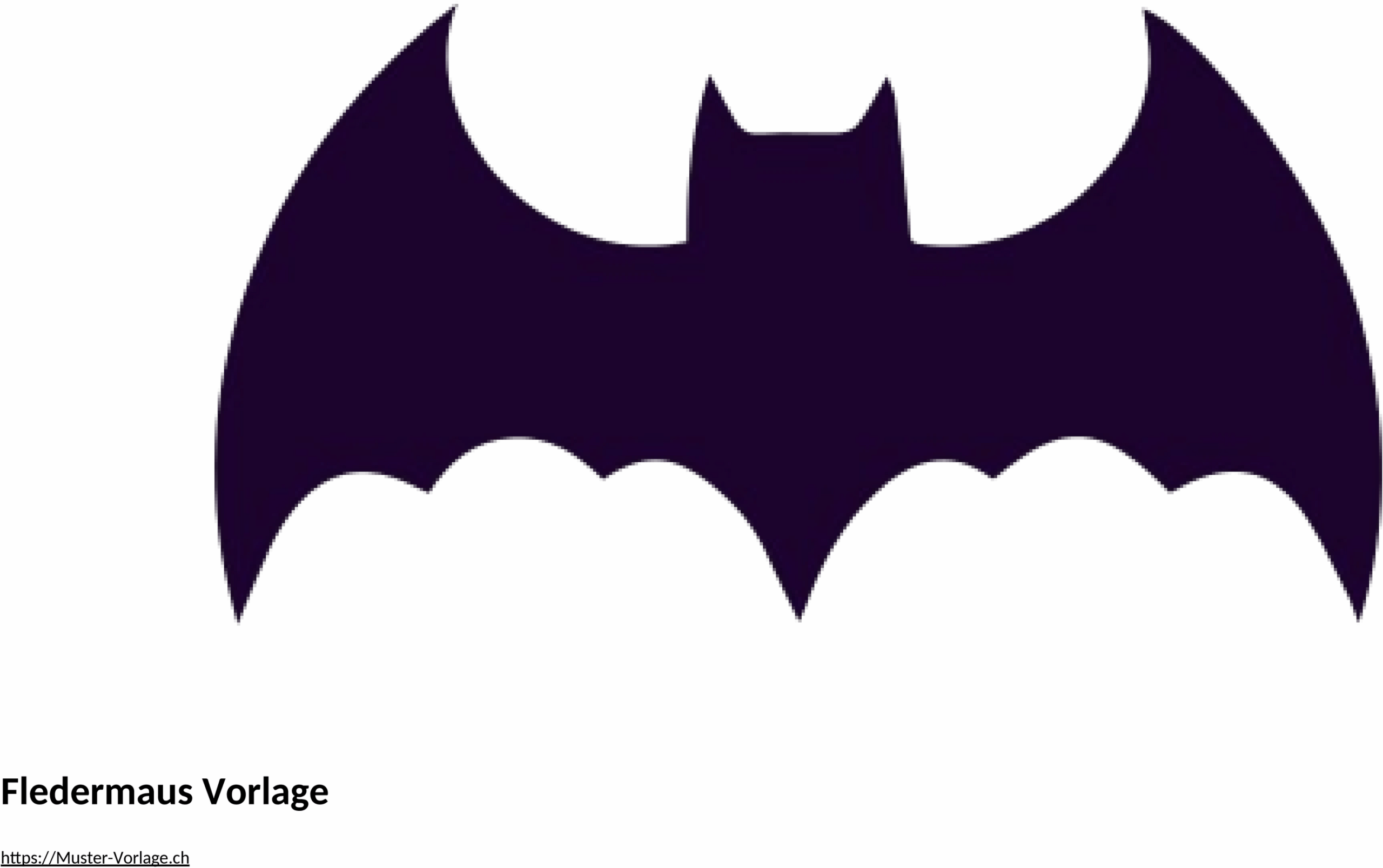 Word-Vorlage für Fledermaus