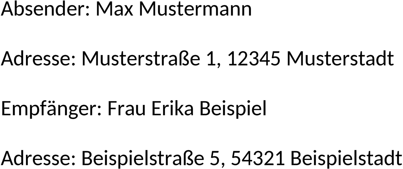 Word-Vorlage für Adressaufkleber