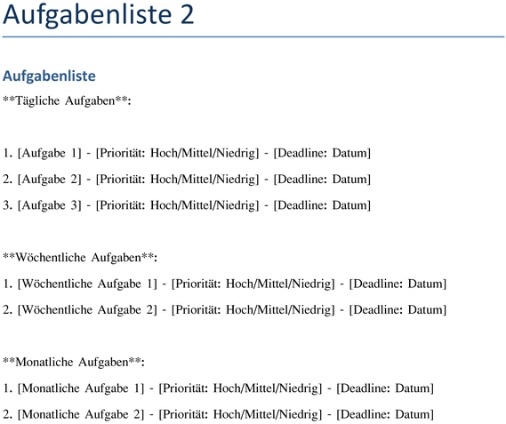 word-vorlage-fuer-aufgabenlisten-zur-selbstorganisation