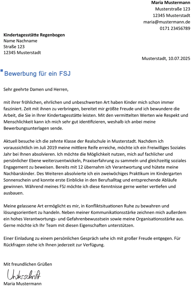 word-vorlage-fuer-bewerbung-freiwilliges-soziales-jahr
