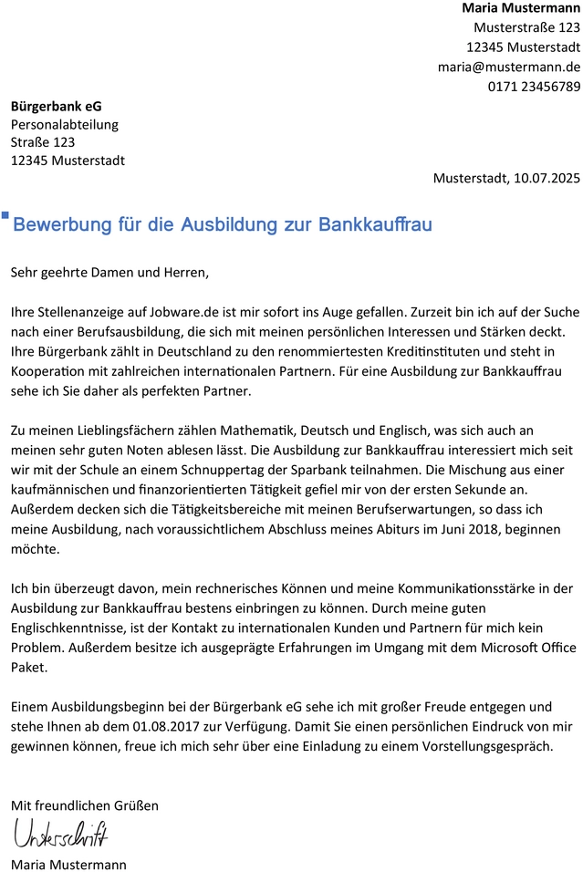 word-vorlage-fuer-bewerbung-zur-ausbildung-als-bankkauffrau