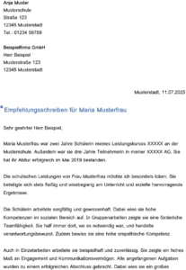 word-vorlage-fuer-empfehlungsschreiben-fuer-schueler