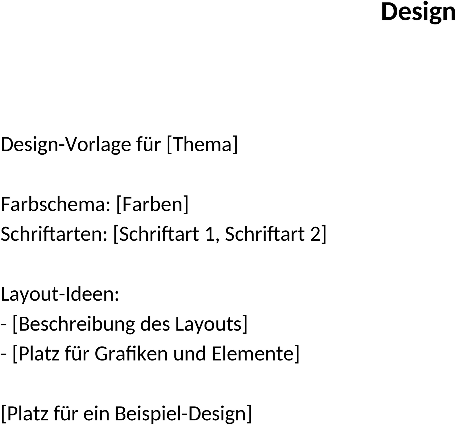 Word-Vorlage für Kreative Broschüren