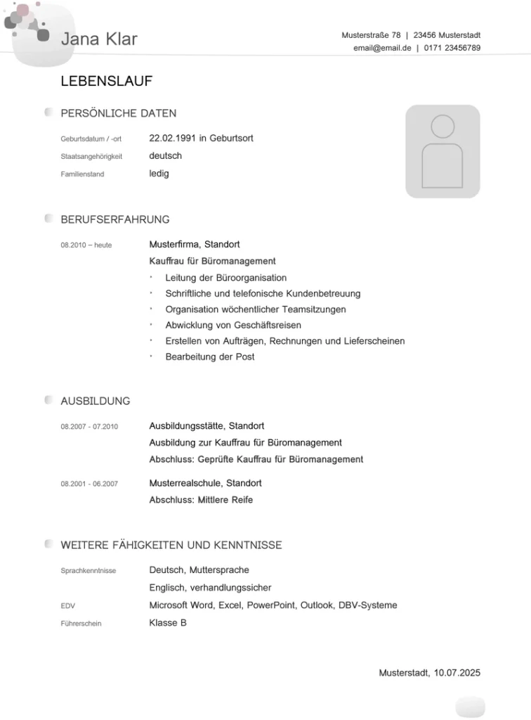 word-vorlage-fuer-lebenslauf-zur-bewerbung