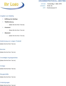 word-vorlage-fuer-meeting-protokolle-zur-effektiven-dokumentation