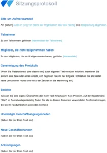 word-vorlage-fuer-sitzungsprotokoll-zur-dokumentation