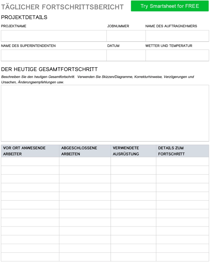 word-vorlage-fuer-taeglichen-projektfortschrittsbericht