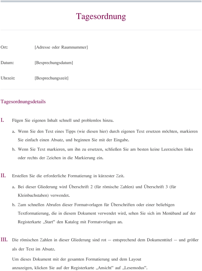 word-vorlage-fuer-tagesordnung-zur-optimalen-meeting-planung