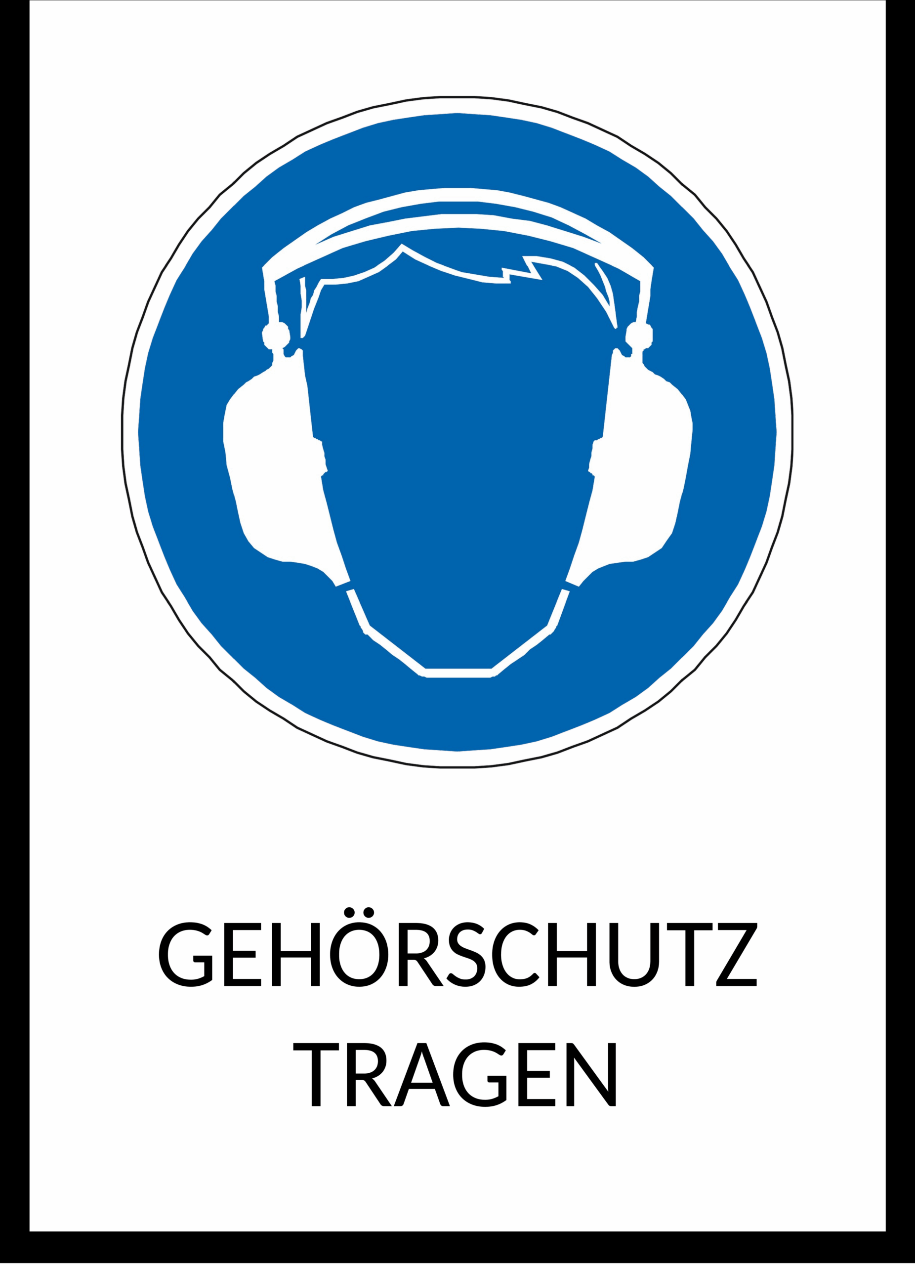 Word-Vorlage Gehörschutz-Tragen-Schild