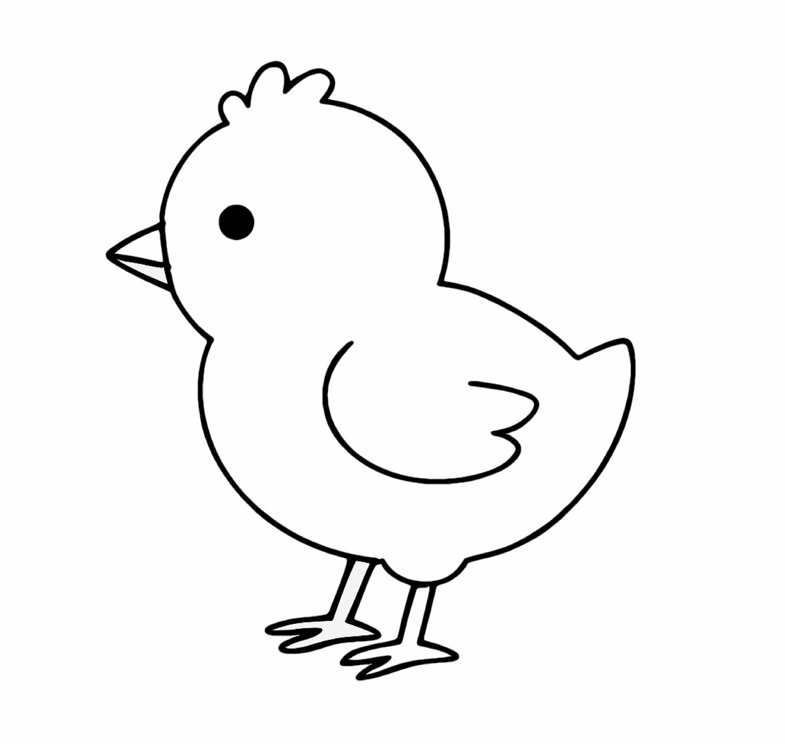 Word-Vorlage Huhn als Bastelvorlage