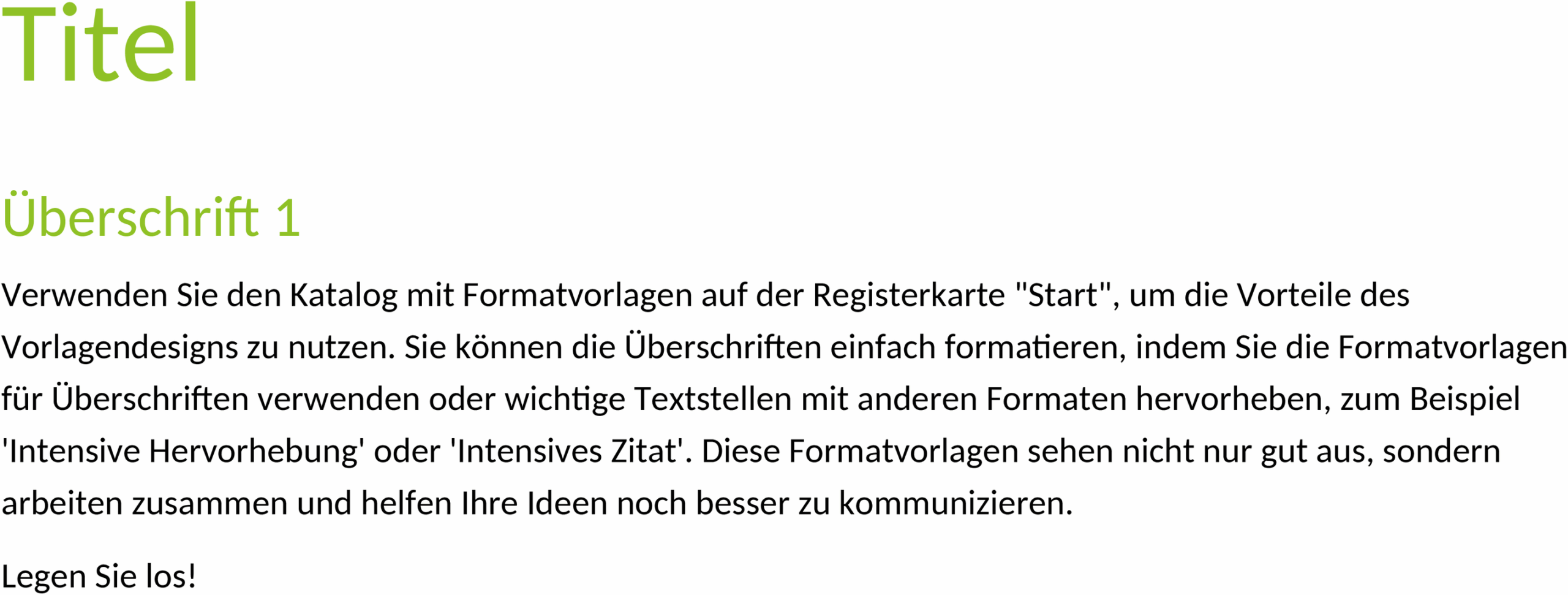 Word Vorlage im Design Facette