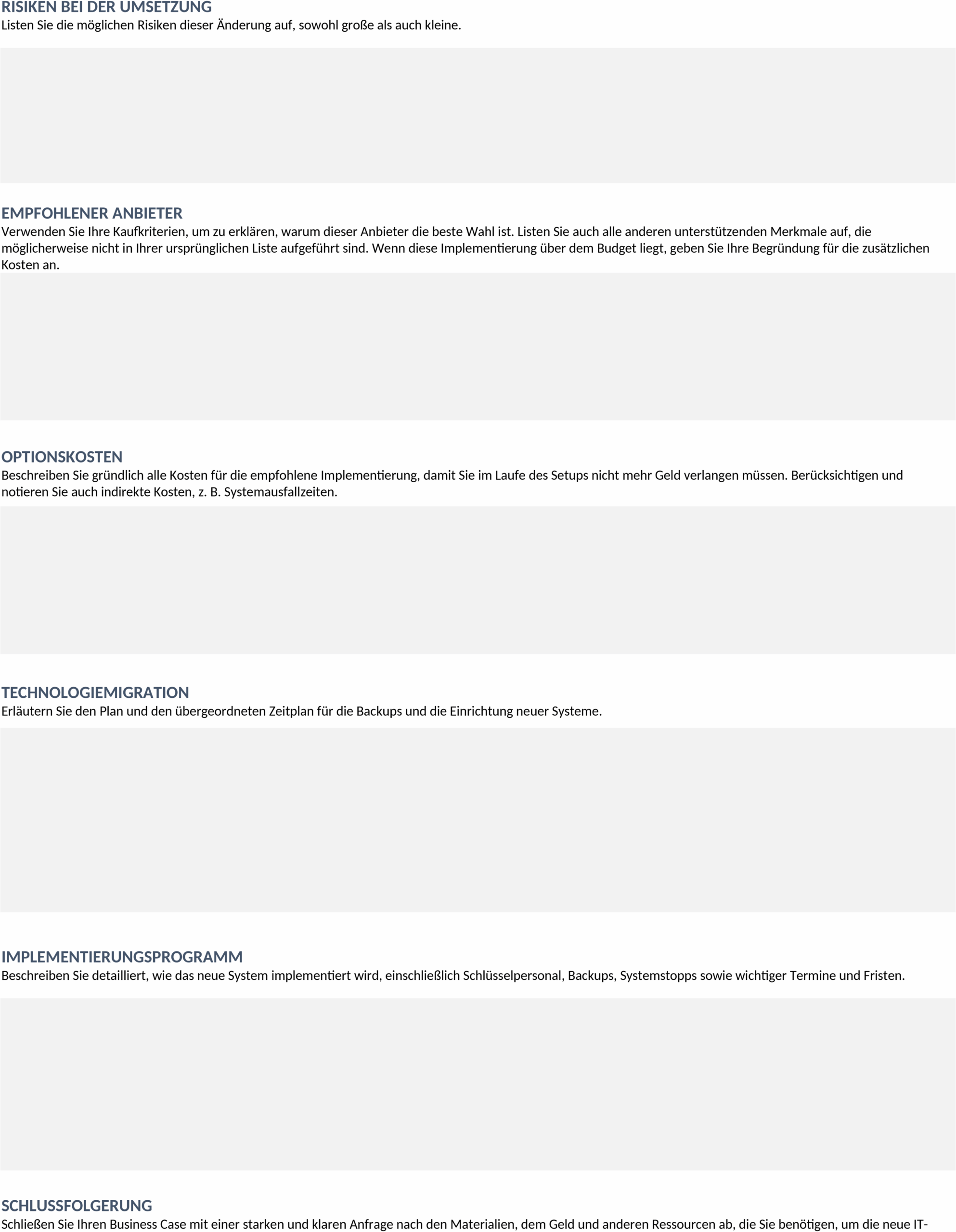 Word-Vorlage IT-Business-Case