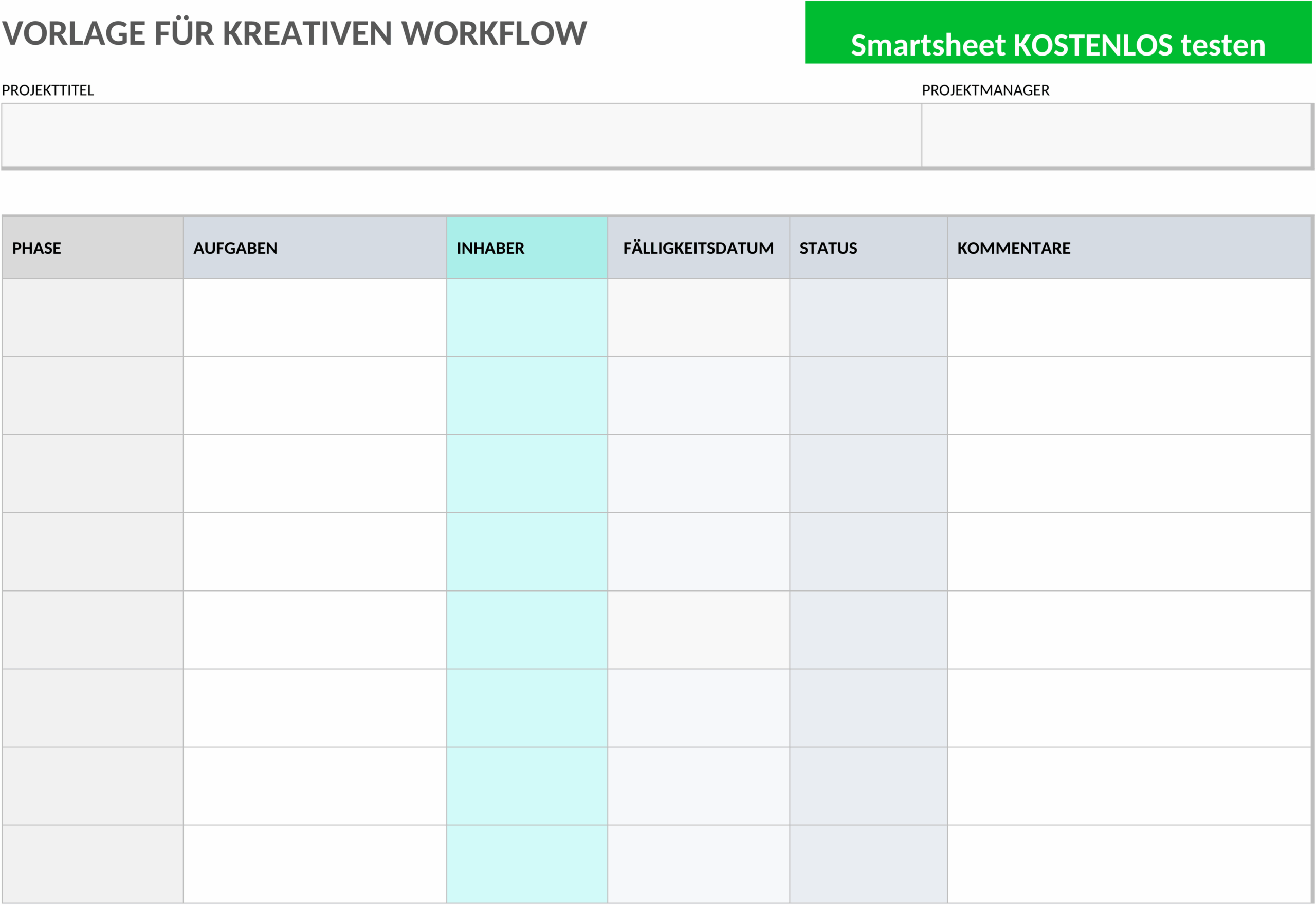 Word-Vorlage für kreative Workflows