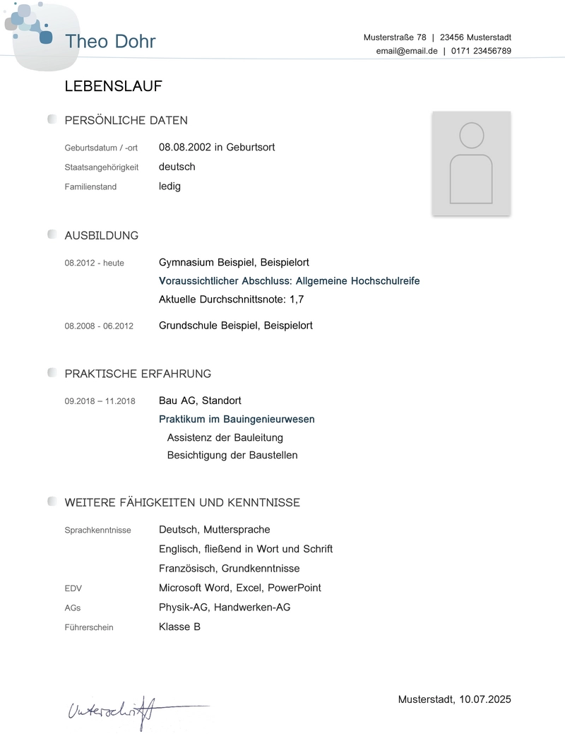 word-vorlage-lebenslauf-individuell-gestalten