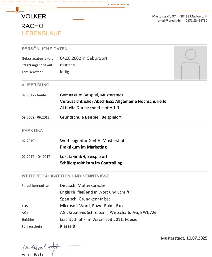 word-vorlage-lebenslauf-strukturiert-individuell-gestalten