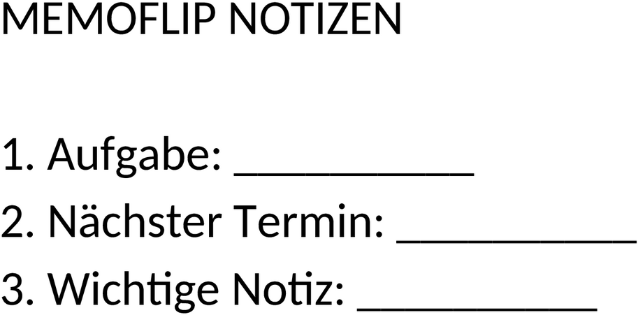 Word-Vorlage für Memos - Strukturierte Kommunikation