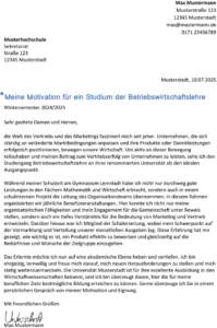 word-vorlage-motivationsschreiben-betriebswirtschaftslehre
