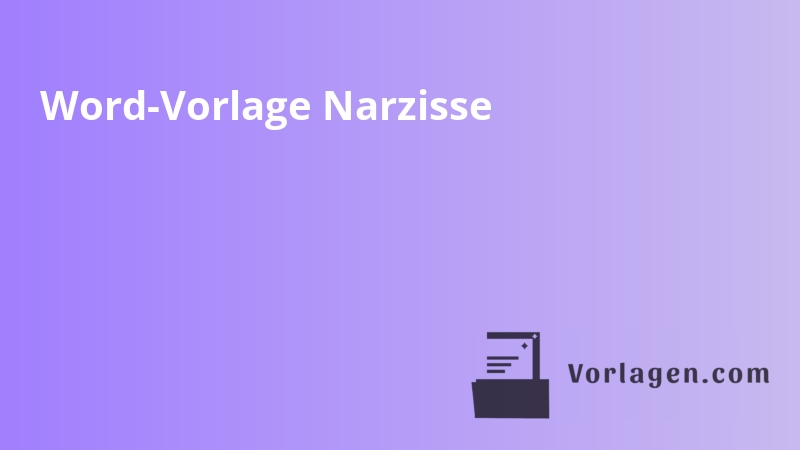 Word-Vorlage Narzisse