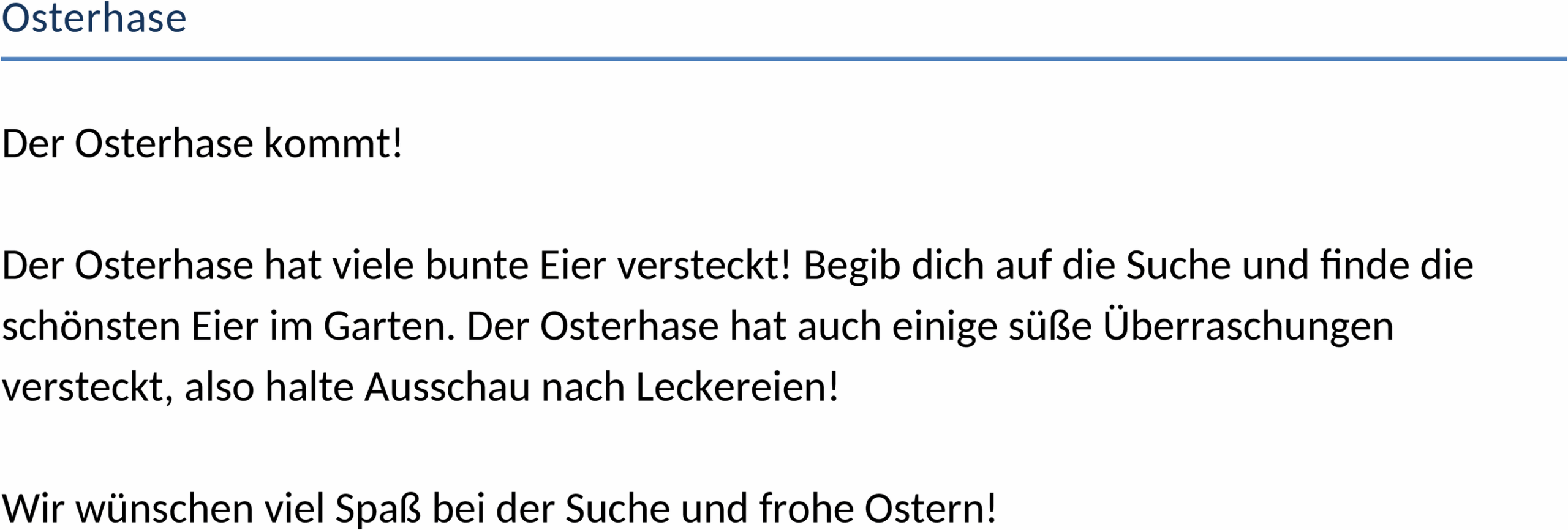 Word-Vorlage Osterhase
