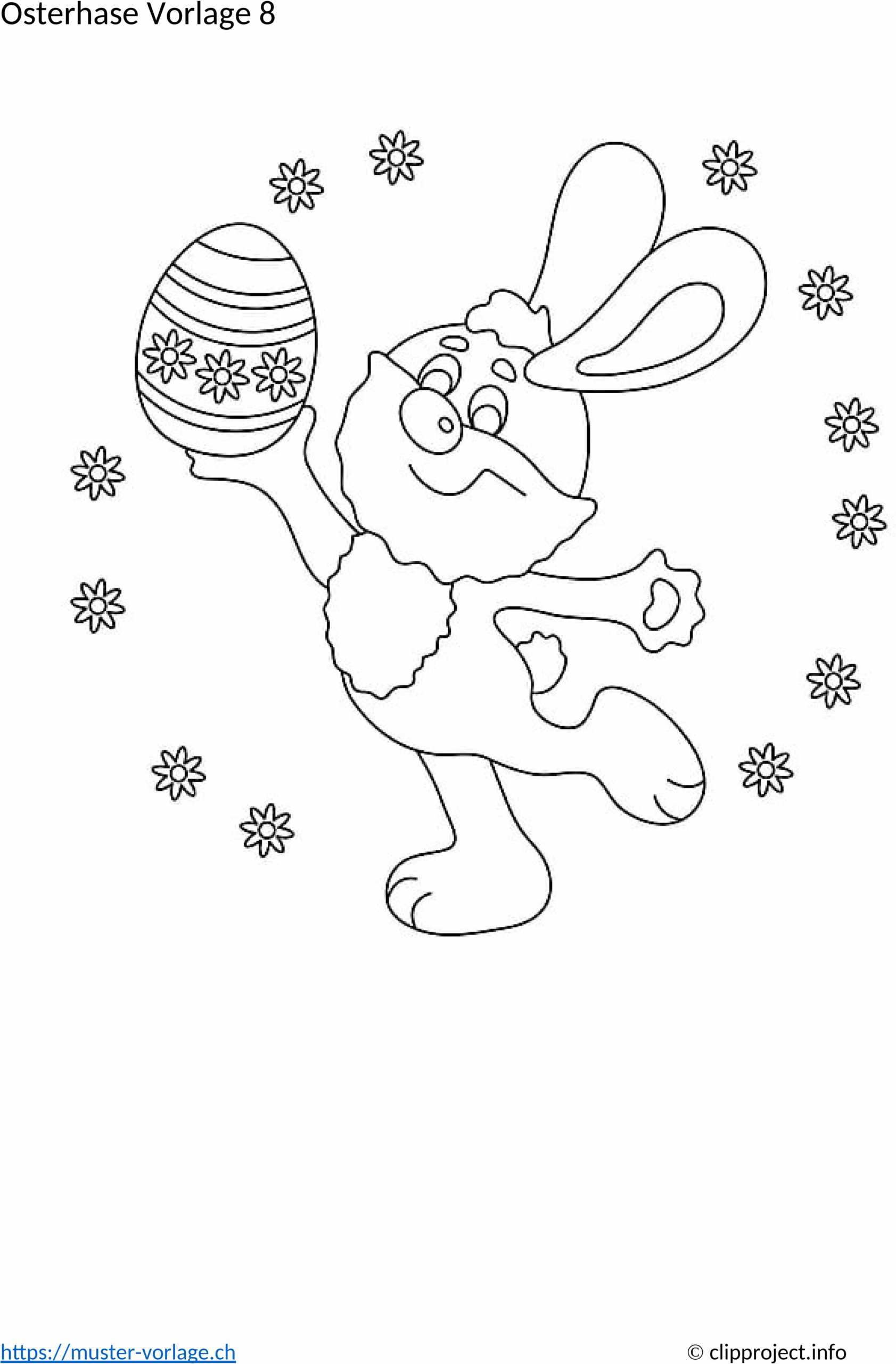 Word Vorlage Osterhase