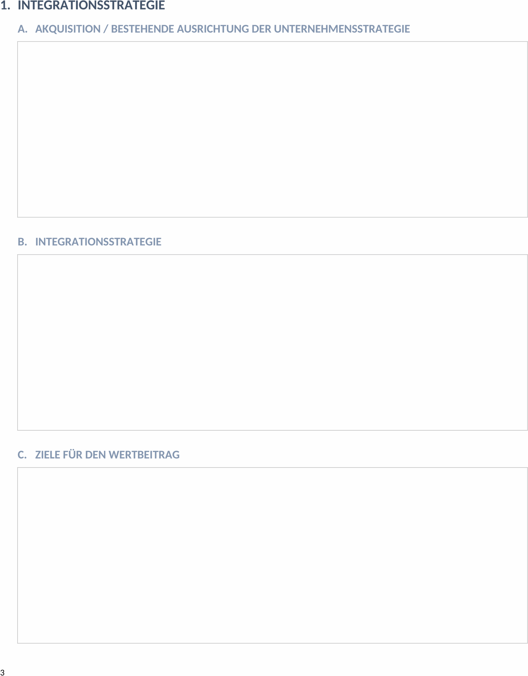 Word-Vorlage für Post-Merger-Integrationsplan