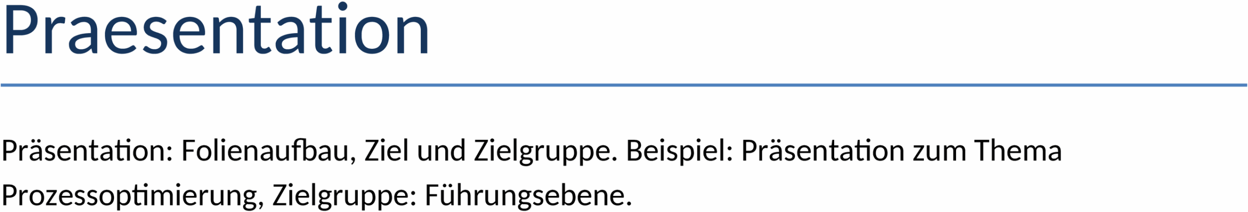 Word-Vorlage für Präsentationen