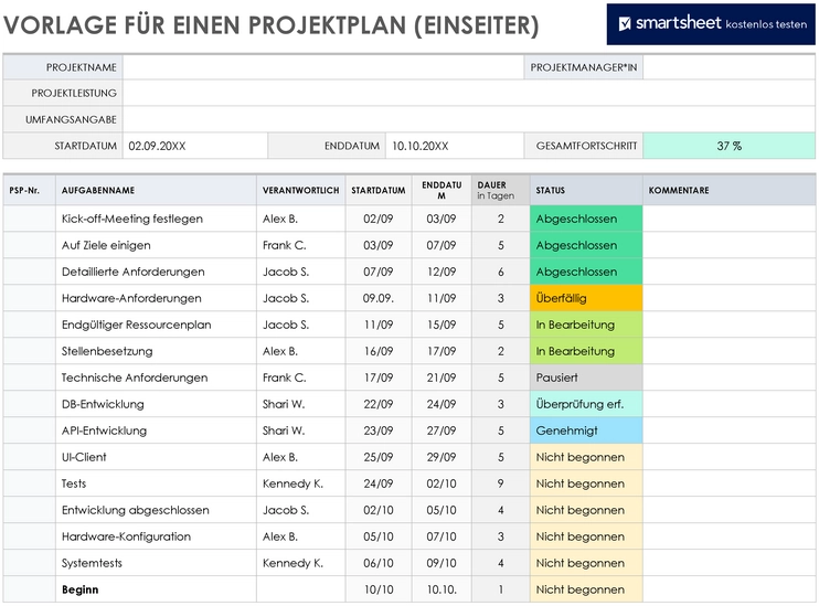 word-vorlage-projektplan-einseiter-mit-struktur