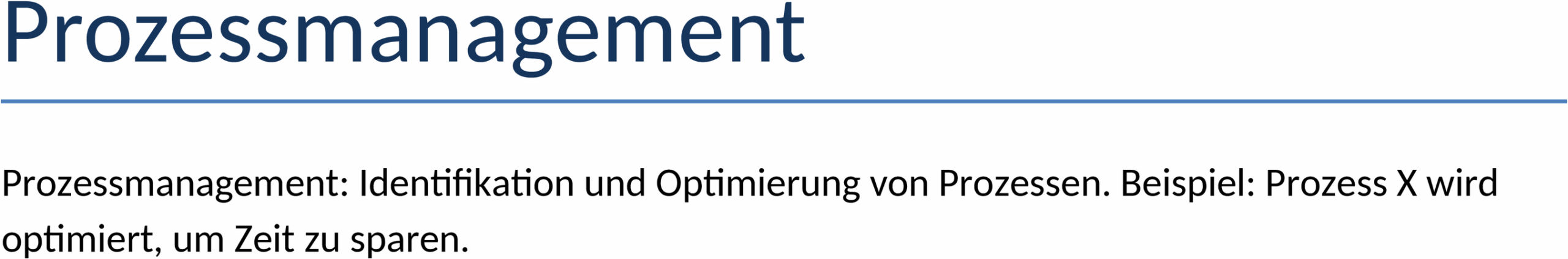 Word-Vorlage Prozessmanagement