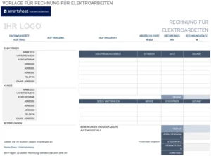 word-vorlage-rechnung-elektroarbeiten