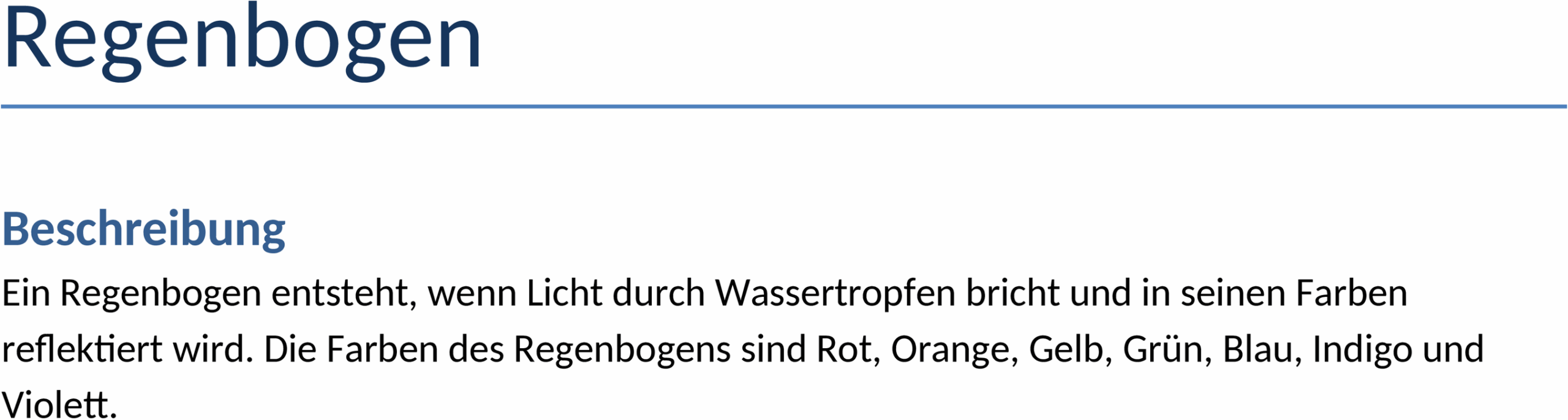 Word Vorlage Regenbogen