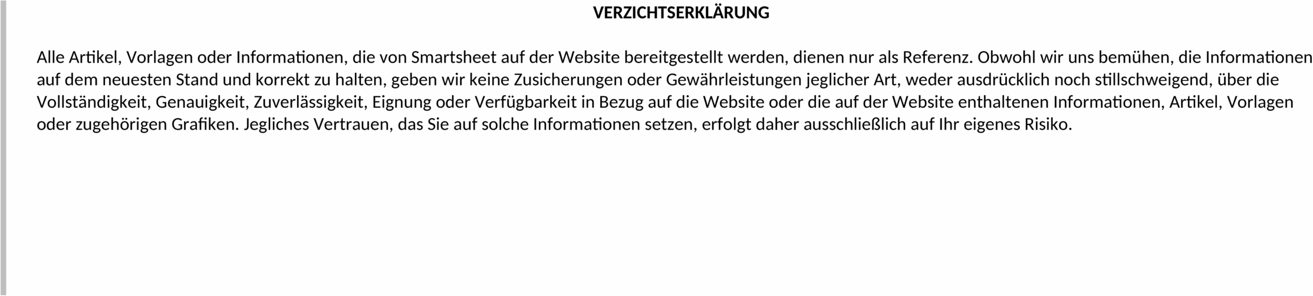 Word-Vorlage für Risikomatrix