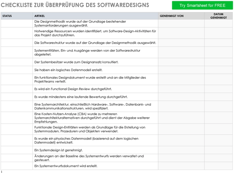 word-vorlage-software-design-review-checkliste