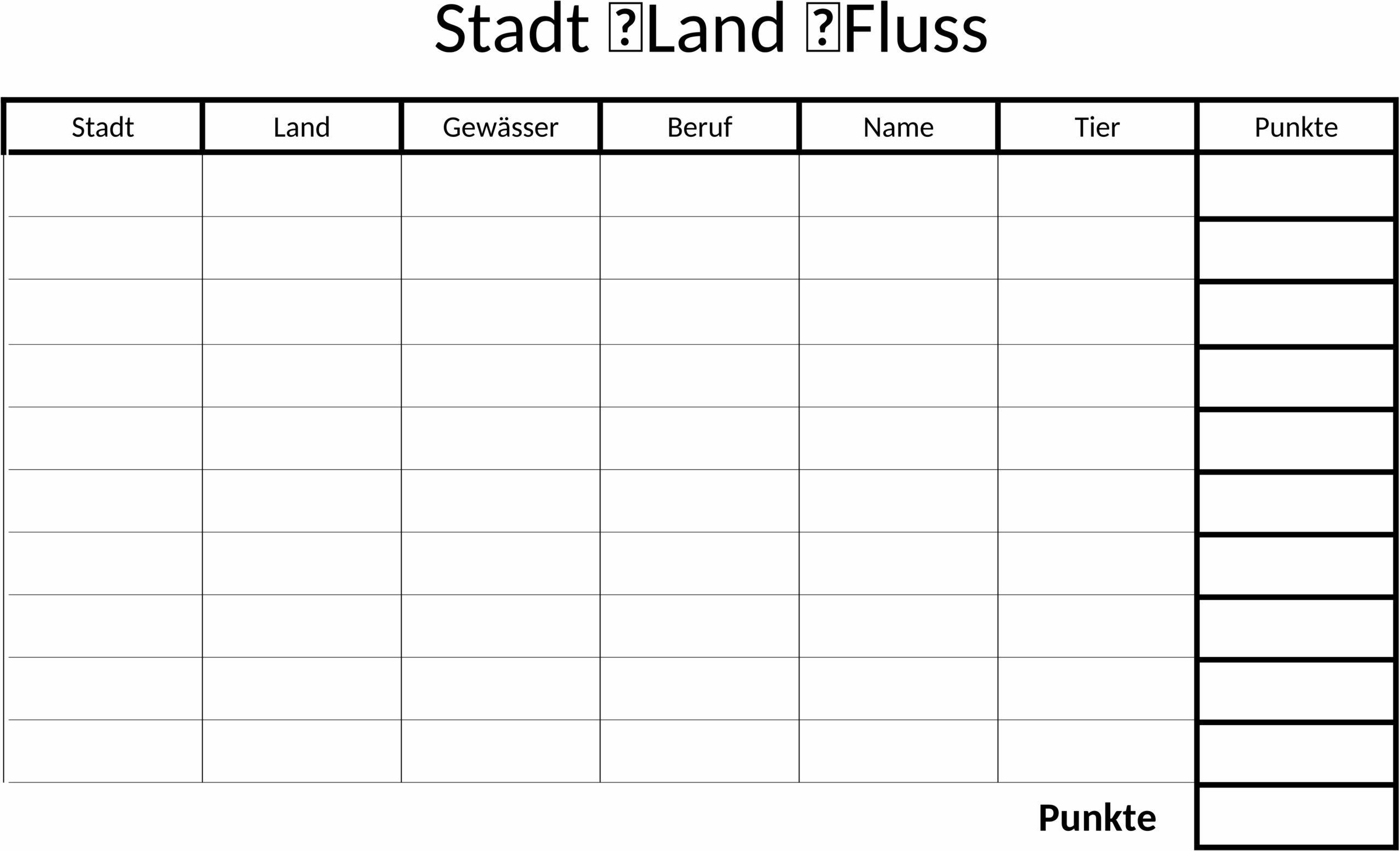 Word-Vorlage Stadt-Land-Fluss